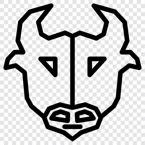 cattle, beef, cowboy, ranch icon svg