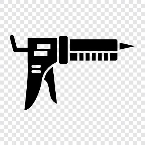 caulk, gun, caulking, sealant ikon svg