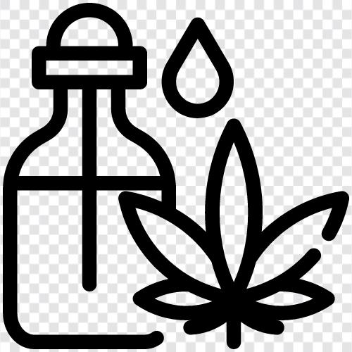 CBDÖl, Cannabisöl, Marihuanaöl, Unkrautöl symbol