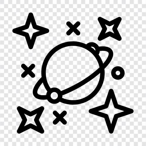 celestial, sky, sun, planets icon svg