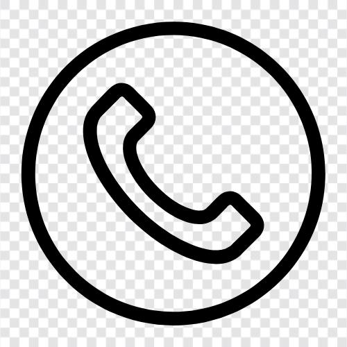 Handy, Telefonnummer, Telefonzubehör, Telefonkoffer symbol