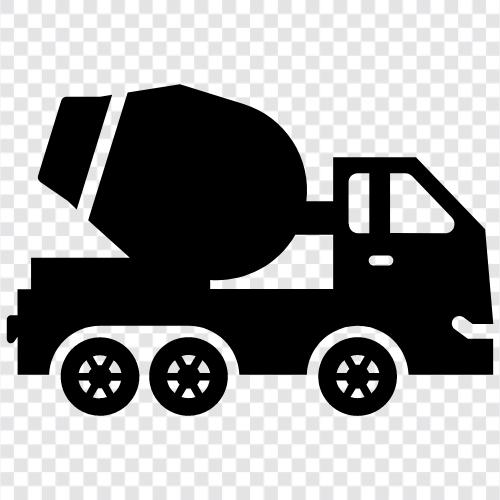 Cement Mixer, Cement Truck, Cement Mixer Truck icon svg