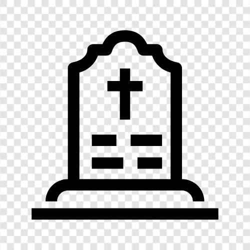 cemetery, urn, tombstone, headstone icon svg