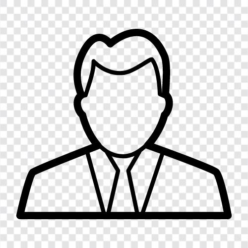 CEO, businessman, company, company man icon svg