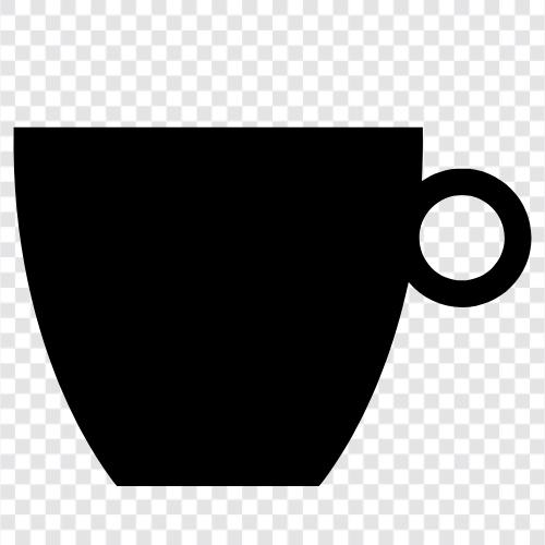 Keramik, Kaffee, Tee, heiße Schokolade symbol