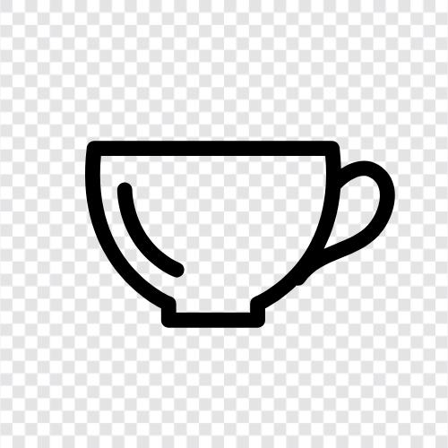 Керамическая чашка чая, чашка чая с рукояткой, чайная чашка чая, пор Значок svg