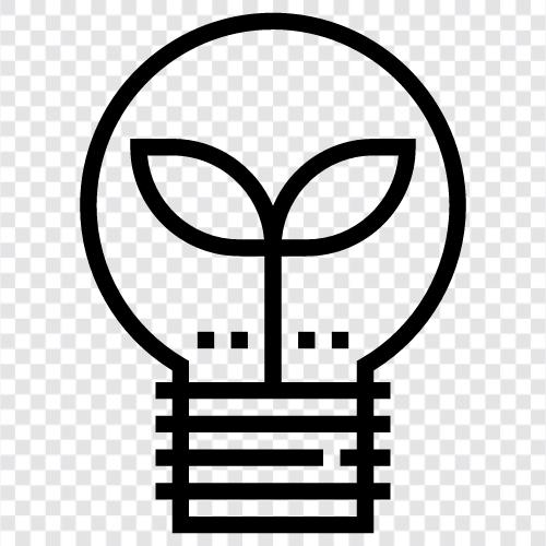 CFL, LED, Energiesparer, energieeffizientes Licht symbol