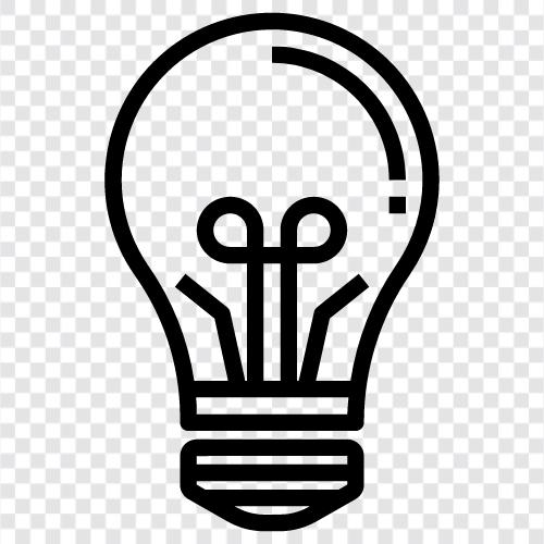 CFL, LED, Halogen, Glühbirne symbol