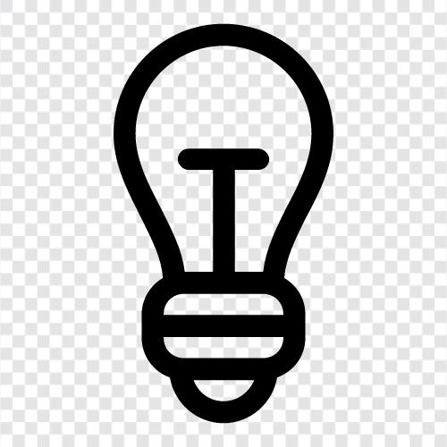 CFL, LED, HID, Energy Efficiency icon svg