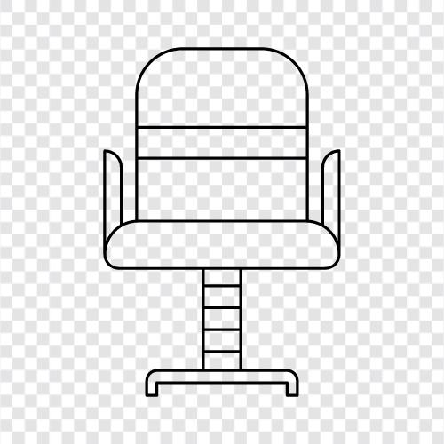 chair, office chair, wooden chair, office furniture icon svg