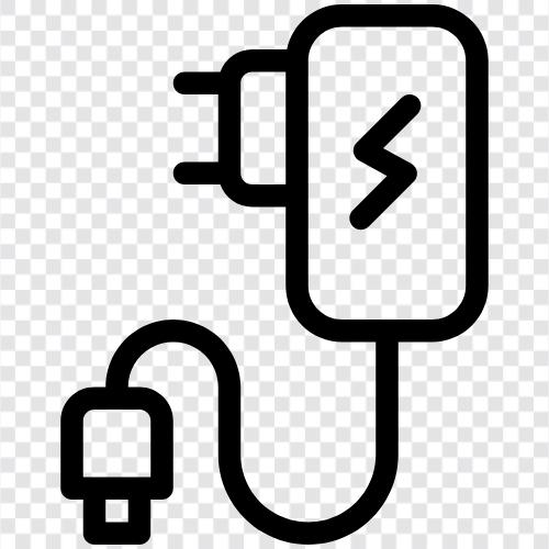 charger adapter, ac charger, iphone charger, mobile charger icon svg