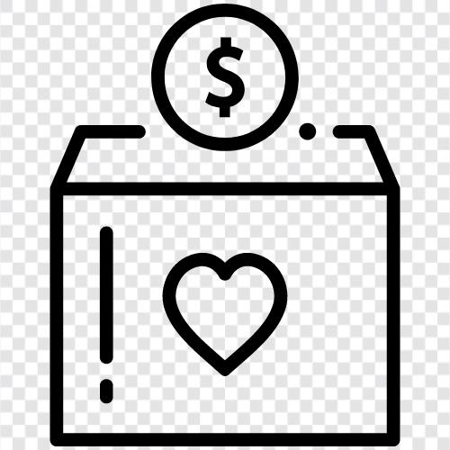 charity, event, auction, donation icon svg