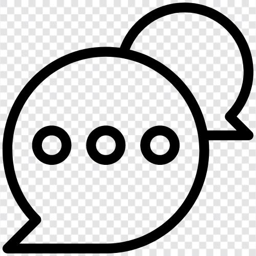 chat, Blasen, Konversation, online symbol