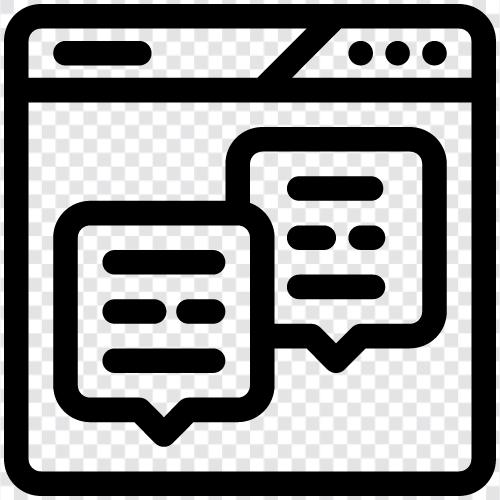 Chat, Nachrichten, Unterhaltung, OnlineGespräch symbol