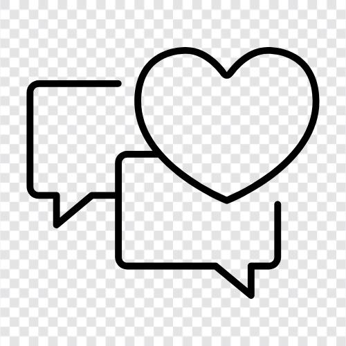 chat love, love talk, love chat rooms, chat rooms for love icon svg