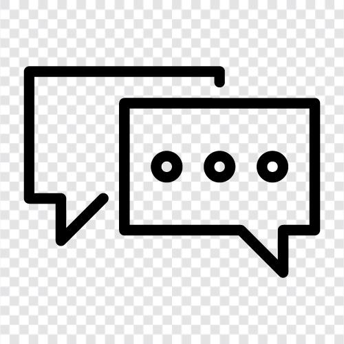 Chatroom, Nachrichten, OnlineChat, OnlineMessaging symbol