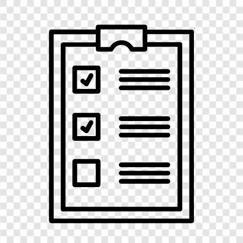 checklist, checklist for, checklist for a project, project checklist icon svg
