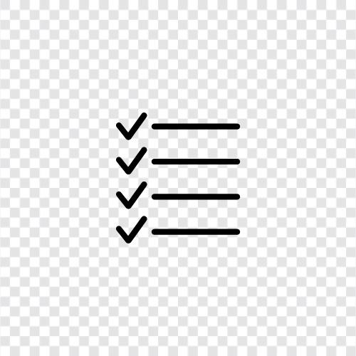 Checkliste, Todoliste, Prioritätsliste symbol