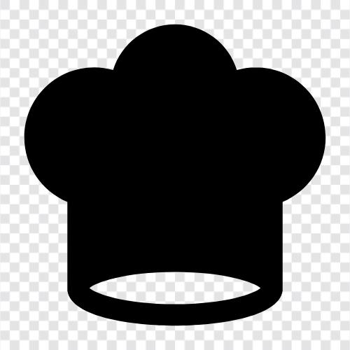 Chef Hat Rot, Chef Hat Schwarz, Chef Hat Braun, Chef Hat Grau symbol