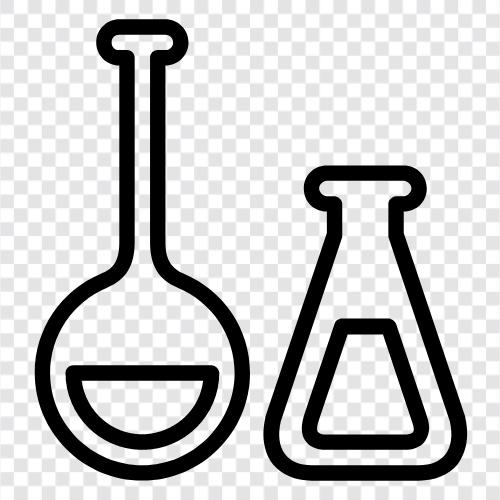 Chemischer Behälter, chemischer Dispenser, chemischer Kolben symbol