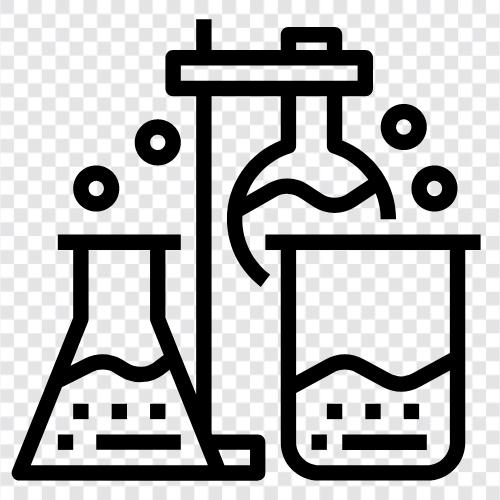 Chemikalien, Labor, Laborexperimente, Forschung symbol