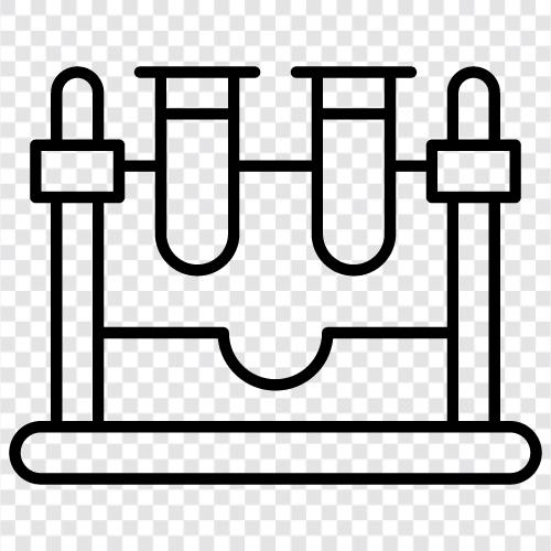 Chemie, Wissenschaft, Labor, Prüfröhrchen symbol