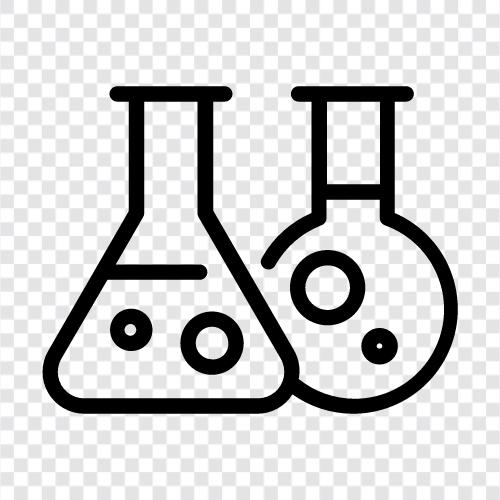 chemists, compounds, elements, reactions icon svg