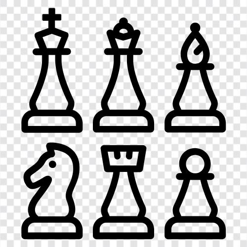 Schach, Schachspiele, Schachclubs, Schachspieler symbol