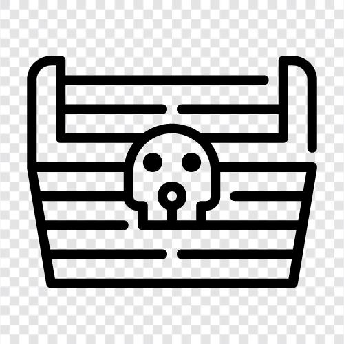 chest, find, hidden, mystery icon svg