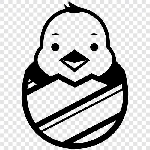 Küken, Eier, Huhn, Hühnereier symbol