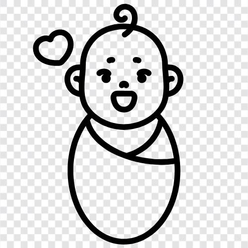 children, infant, youngster, infantile icon svg