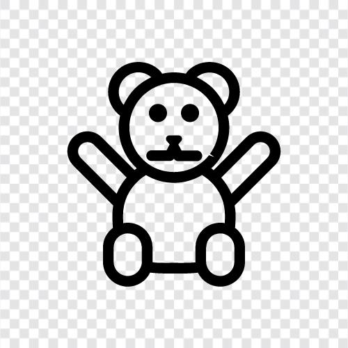 children s toy, plaything, stuffed animal, teddy bear icon svg