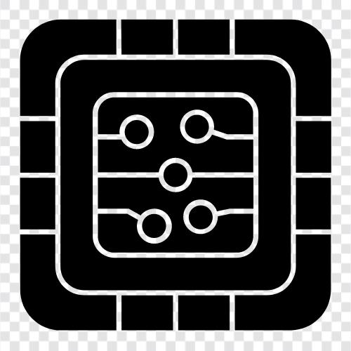 chip, microcontroller, data processing, microcomputer icon svg