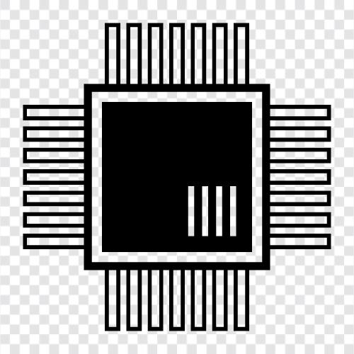 Chip, Mikrocontroller, Embedded Controller, Signalverarbeitung symbol