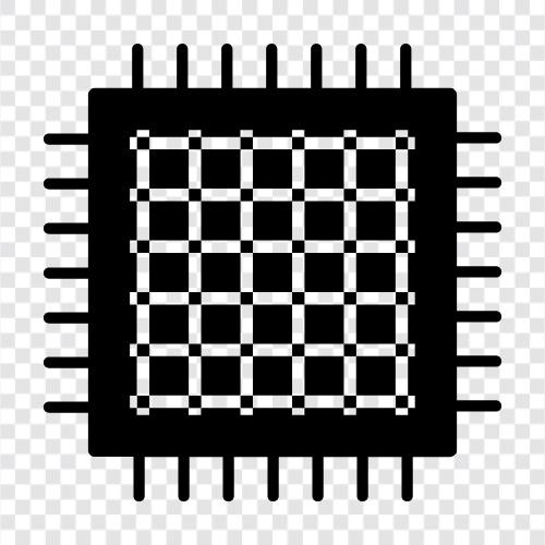 chipsets, computer chips, mobile chips, microchips icon svg