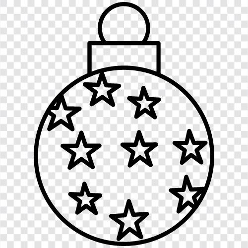 Weihnachtsschmuck, Weihnachtsbaumschmuck, Weihnachtsgeschenke symbol