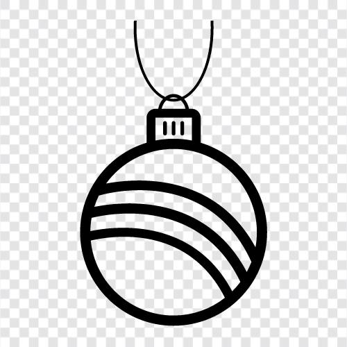 Weihnachtsfeier, Silvester, Weihnachtsball symbol