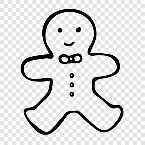 Christmas, Man, Christmas cookies, gingerbread man cookies icon svg