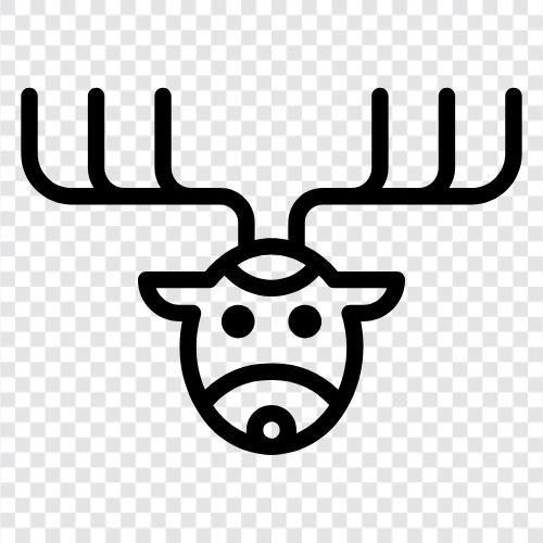 Noel, Rudolph, Norveç, Yule ikon svg