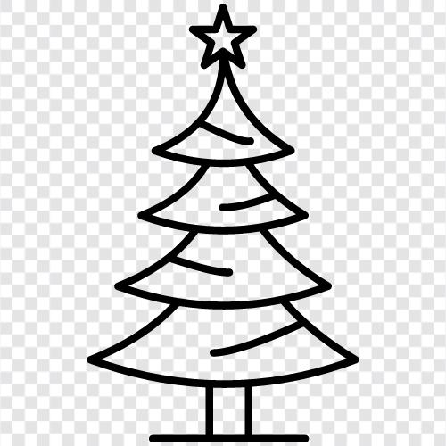 Noel, ağaçlar, dekorasyon, süslemeler ikon svg