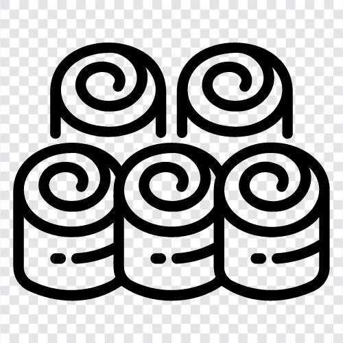 cinnamon roll, cinnamon rolls, cinnamon roll recipe, cinnamon roll dough icon svg