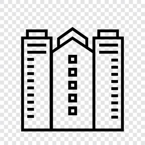 Stadtplanung, Stadtentwicklung, Stadtsanierung, Stadtbau symbol