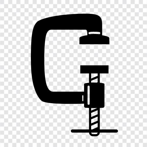 clamp, clamps, crimping, fixing icon svg