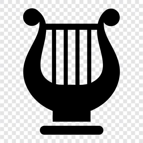 classical, music, notes, strings icon svg