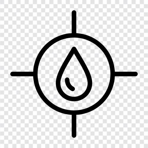 sauberes Wasser, Trinkwasser, H2O, Wasserqualität symbol