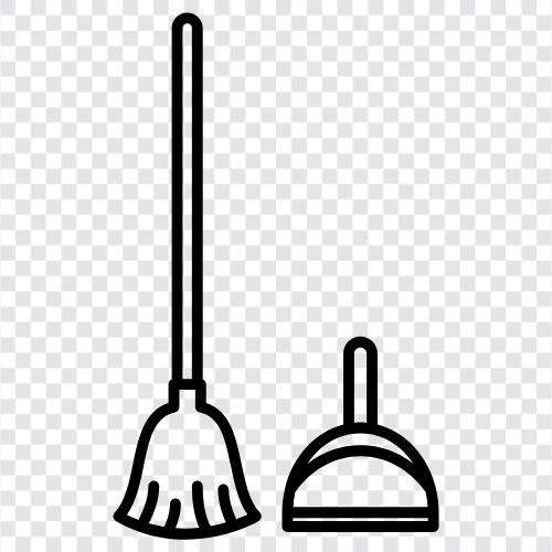 cleaning, dustpan, duster, dust icon svg