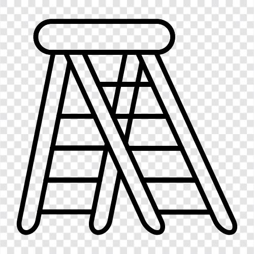 climb, stairs, ladder rungs, attic icon svg