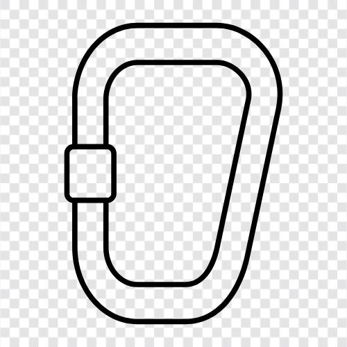 tırmanma, balık tutma, spor, Carabiner ikon svg