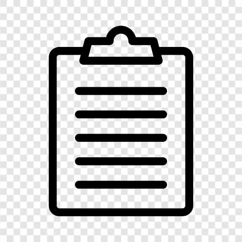 clipboard manager, clipboard history, clipboard contents, clipboard contents list icon svg