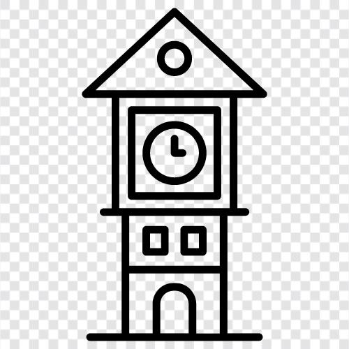 clock, tower, time, timepiece icon svg